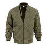 Classic Suede Bomber Jacket