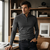 Quarter Zip Mock Neck Sweater