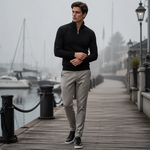 Quarter Zip Mock Neck Sweater
