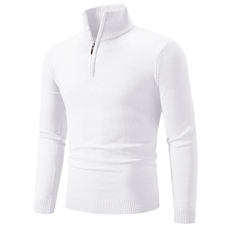 Quarter Zip Mock Neck Sweater