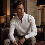 Quarter Zip Mock Neck Sweater