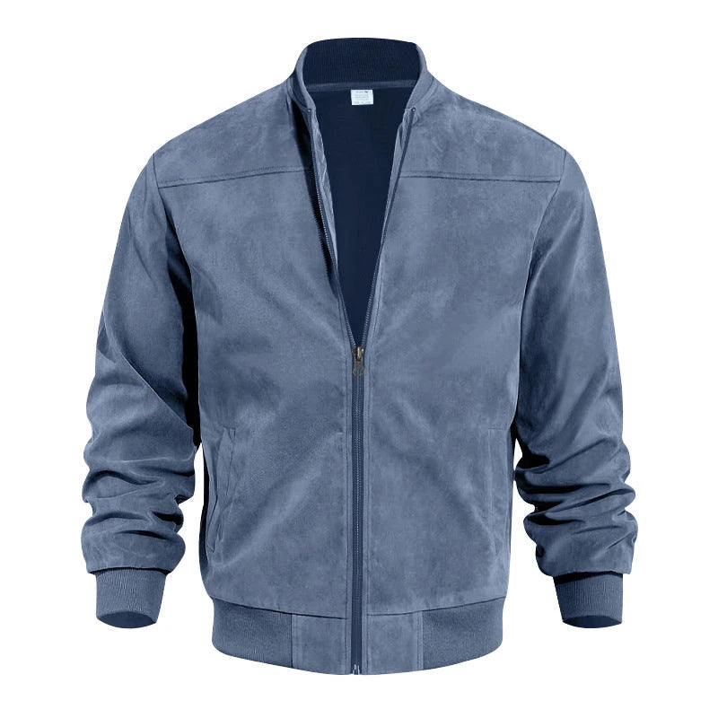Classic Suede Bomber Jacket