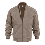 Classic Suede Bomber Jacket