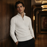 Quarter Zip Mock Neck Sweater