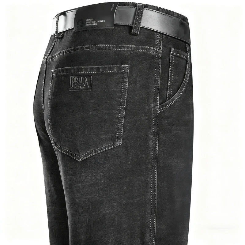 Warm Lined Straight-Leg Jeans
