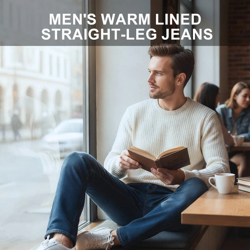 Warm Lined Straight-Leg Jeans