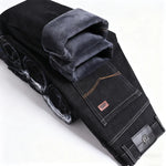 Warm Lined Straight-Leg Jeans